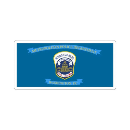 Flag of the Metropolitan Police Department of the District of Columbia (United States) STICKER Vinyl Kiss-Cut Decal 6 Inch White - The Sticker Space