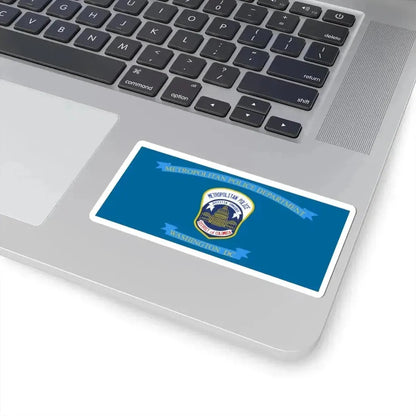 Flag of the Metropolitan Police Department of the District of Columbia (United States) STICKER Vinyl Kiss-Cut Decal - The Sticker Space