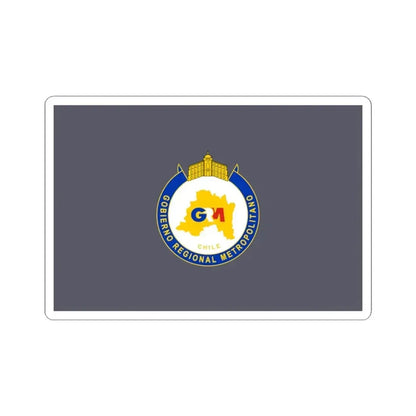 Flag of the Metropolitan Region Chile (Chile) STICKER Vinyl Kiss-Cut Decal 4 Inch White - The Sticker Space