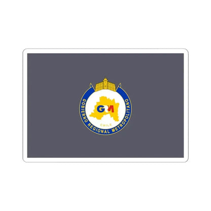 Flag of the Metropolitan Region Chile (Chile) STICKER Vinyl Kiss-Cut Decal 6 Inch White - The Sticker Space