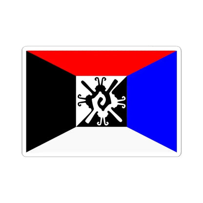 Flag of the Mexica Movement (United States) STICKER Vinyl Kiss-Cut Decal 3 Inch White - The Sticker Space