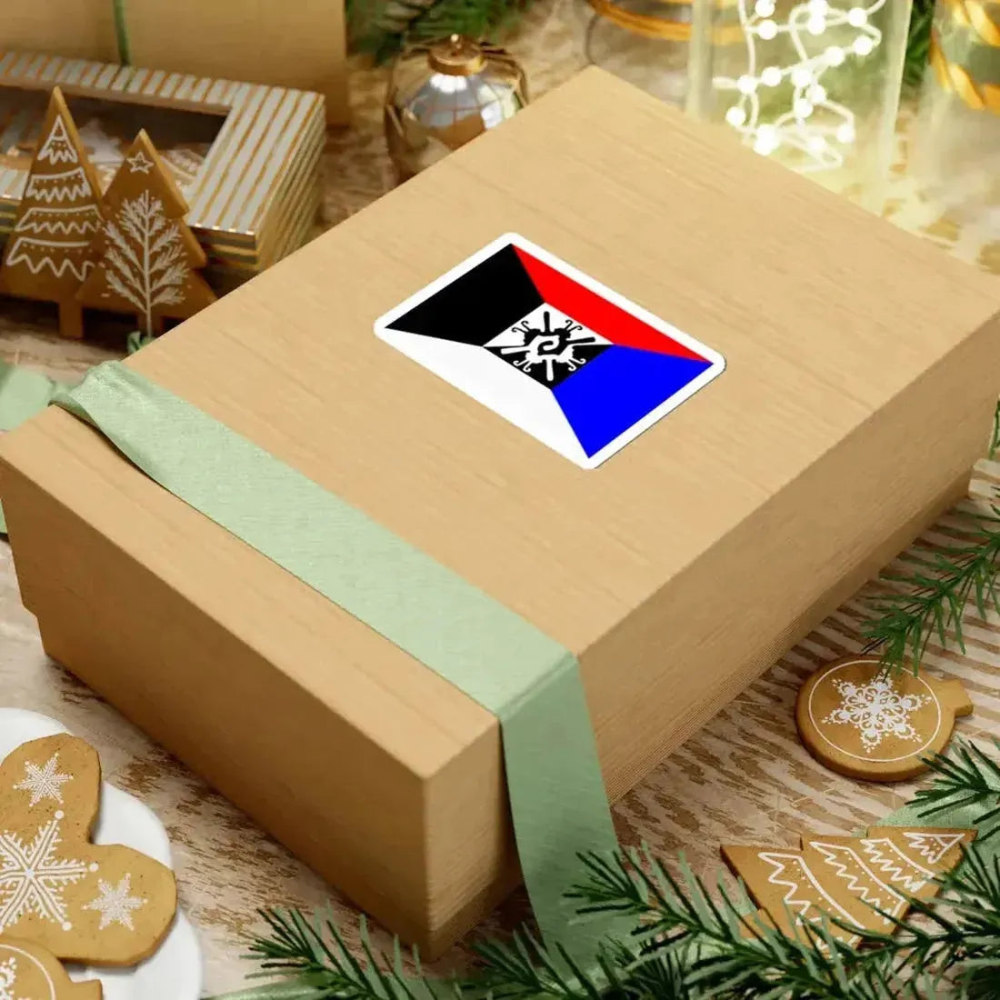 Flag of the Mexica Movement (United States) STICKER Vinyl Kiss-Cut Decal - The Sticker Space