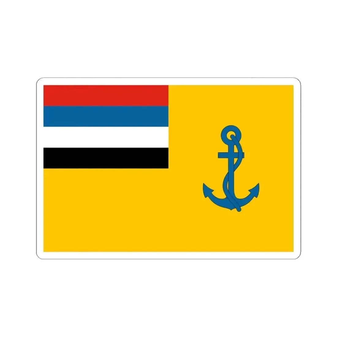 Flag of the Minister of Defence of Manchukuo (China) STICKER Vinyl Kiss-Cut Decal 6 Inch White - The Sticker Space
