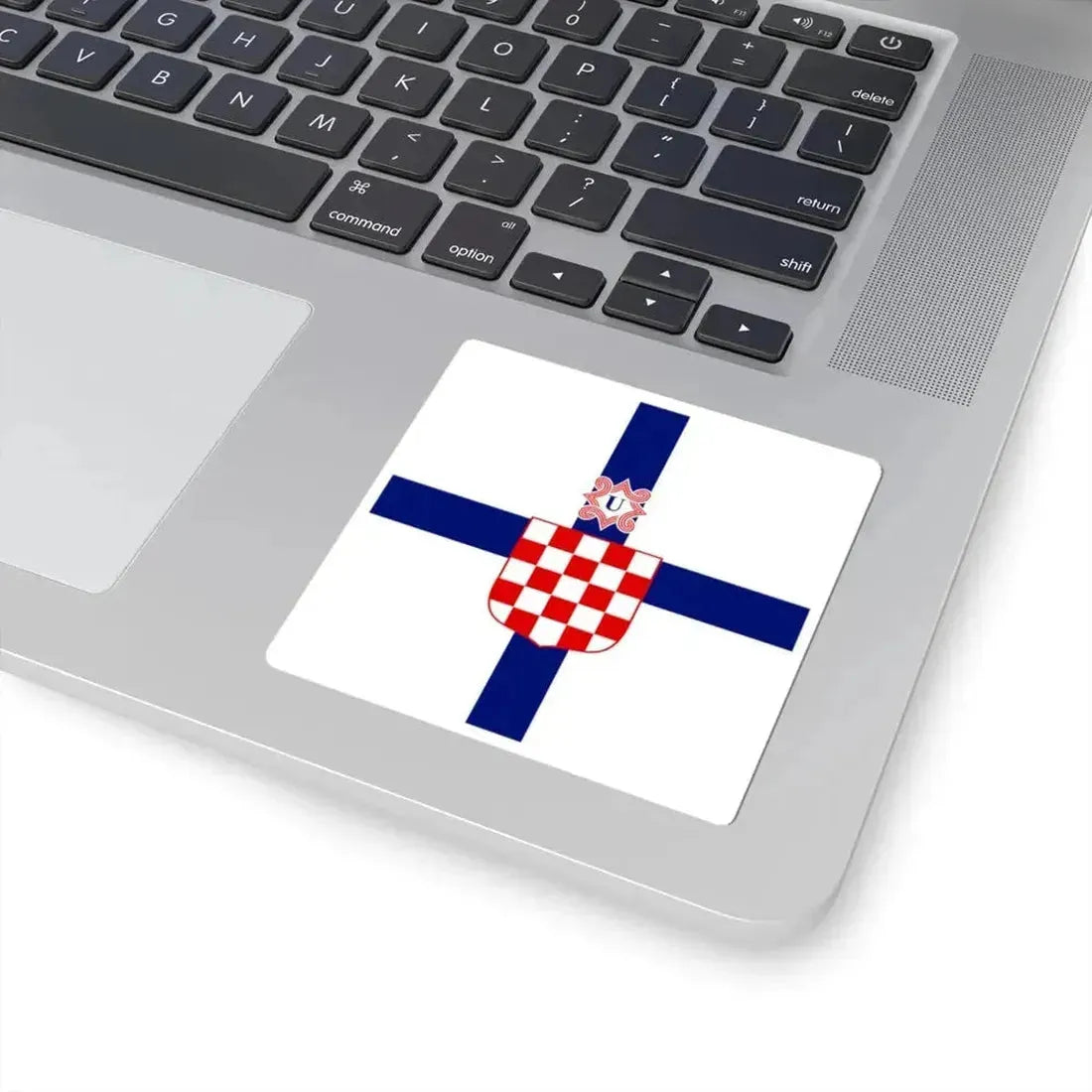 Flag of the Minister of the Armed Forces of the Independent State of Croatia (Croatia) STICKER Vinyl Kiss-Cut Decal - The Sticker Space