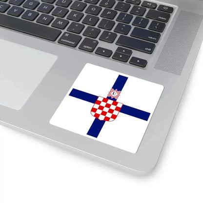 Flag of the Minister of the Armed Forces of the Independent State of Croatia (Croatia) STICKER Vinyl Kiss-Cut Decal - The Sticker Space