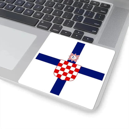 Flag of the Minister of the Armed Forces of the Independent State of Croatia (Croatia) STICKER Vinyl Kiss-Cut Decal - The Sticker Space
