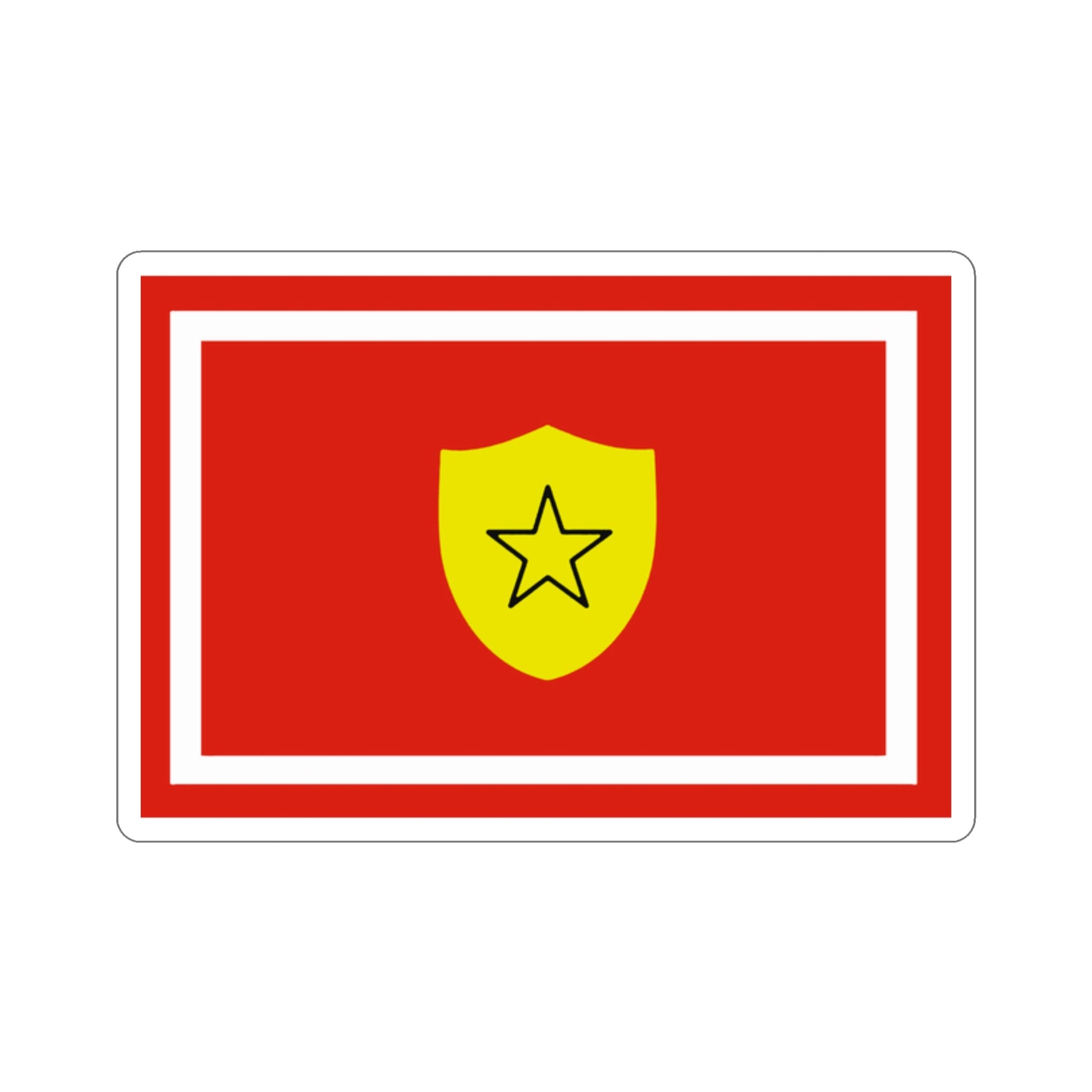 Flag of the Minister of the Revolutionary Armed Forces of Cuba STICKER Vinyl Die-Cut Decal-2 Inch-The Sticker Space