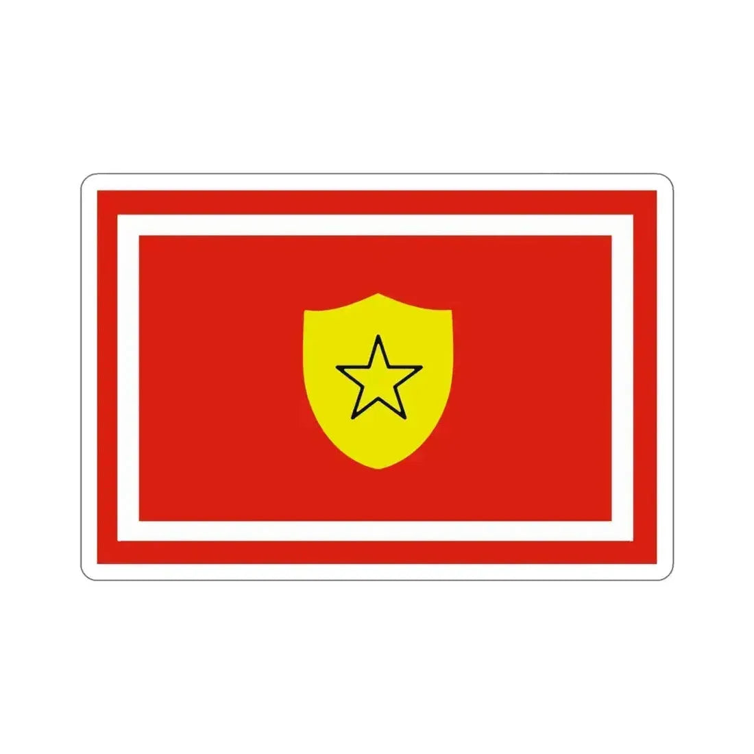 Flag of the Minister of the Revolutionary Armed Forces of Cuba STICKER Vinyl Die-Cut Decal 6 Inch - The Sticker Space