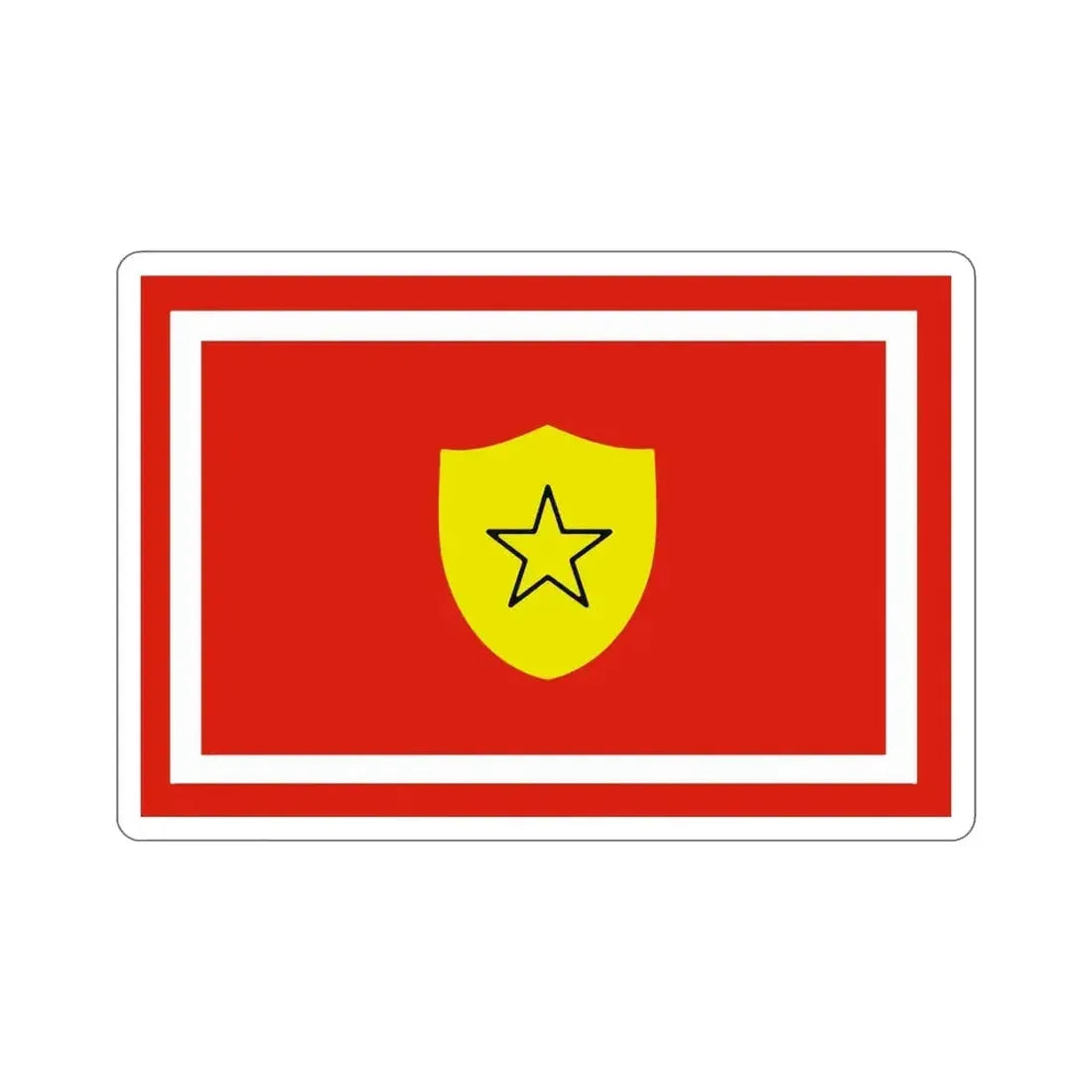 Flag of the Minister of the Revolutionary Armed Forces of Cuba STICKER Vinyl Die-Cut Decal - The Sticker Space
