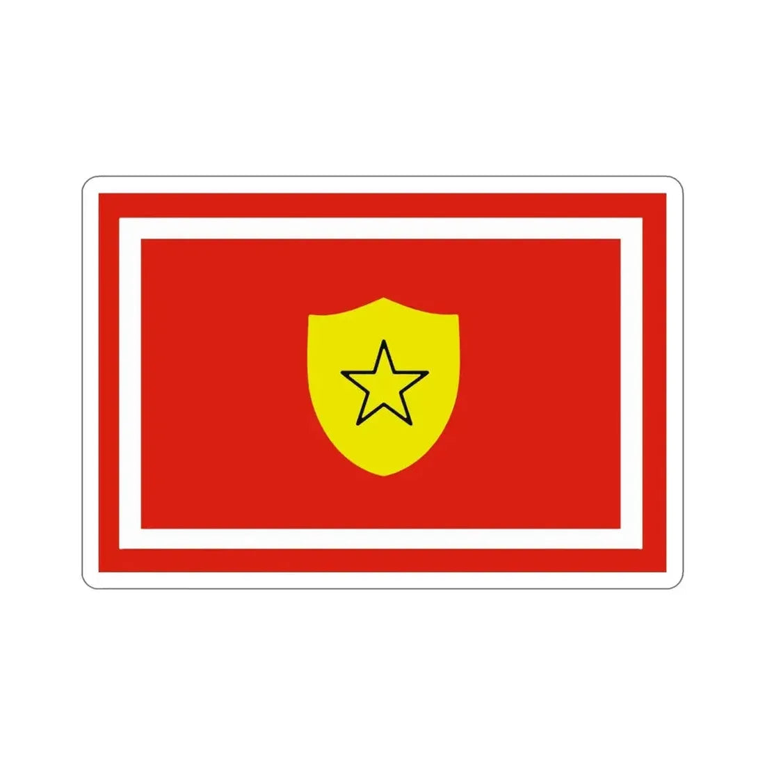 Flag of the Minister of the Revolutionary Armed Forces of Cuba STICKER Vinyl Die-Cut Decal - The Sticker Space