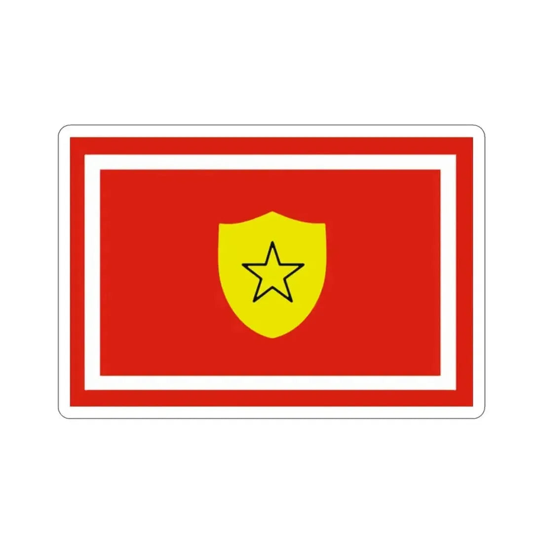 Flag of the Minister of the Revolutionary Armed Forces of Cuba STICKER Vinyl Die-Cut Decal - The Sticker Space