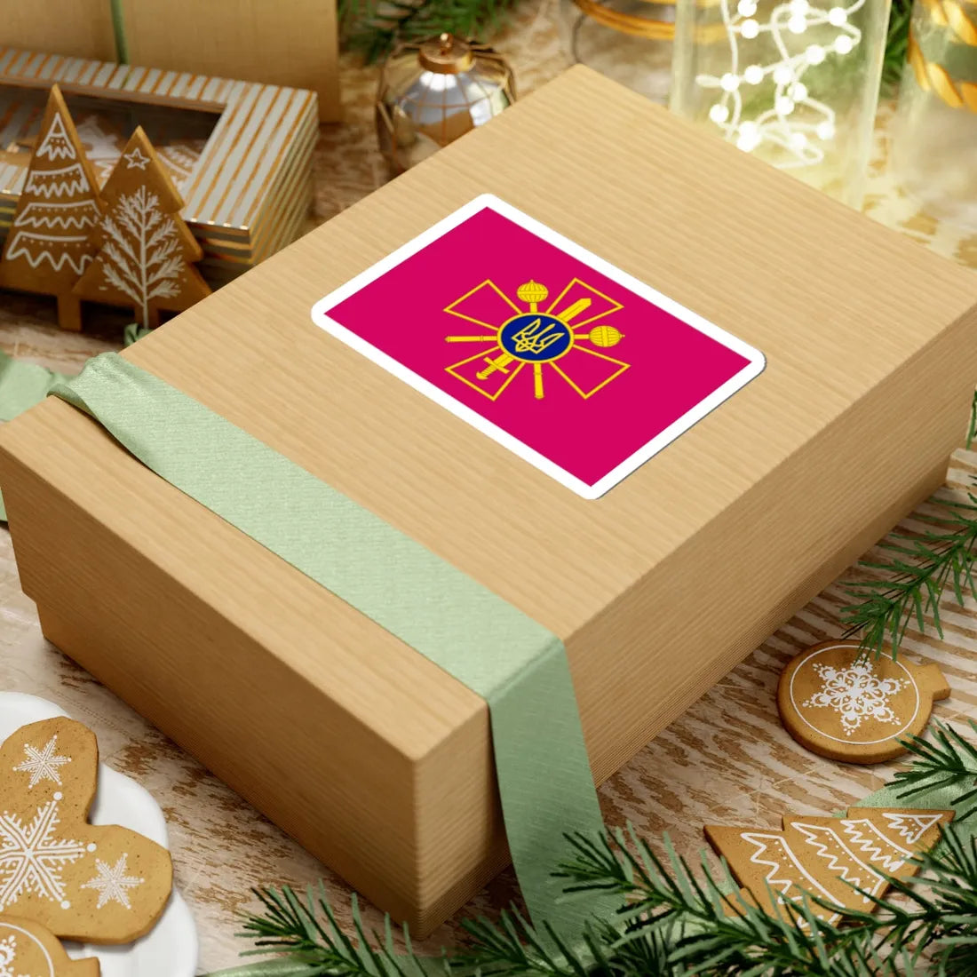 Flag of the Ministry of Defence of Ukraine (Ukraine) STICKER Vinyl Kiss-Cut Decal - The Sticker Space