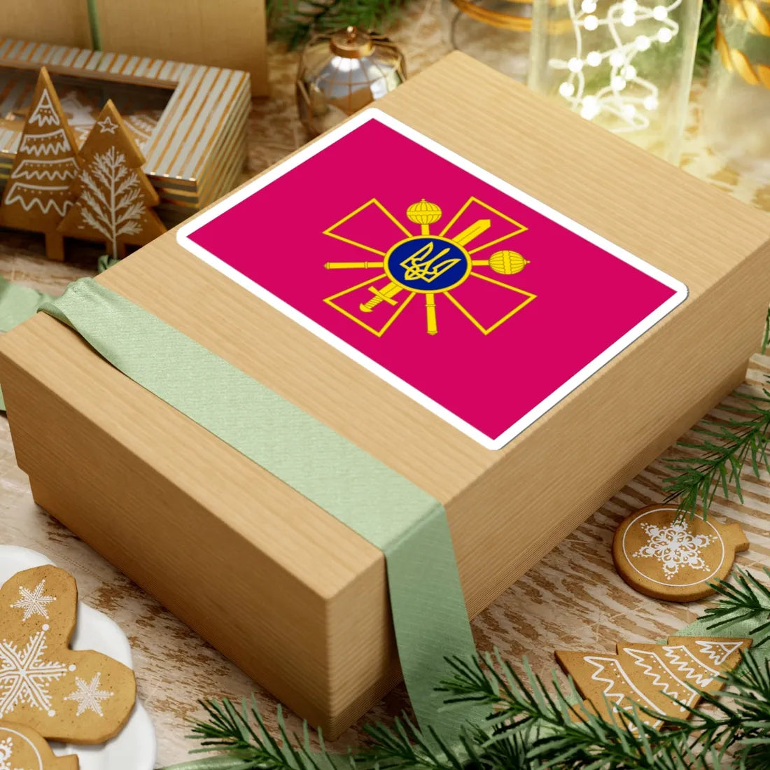 Flag of the Ministry of Defence of Ukraine (Ukraine) STICKER Vinyl Kiss-Cut Decal - The Sticker Space