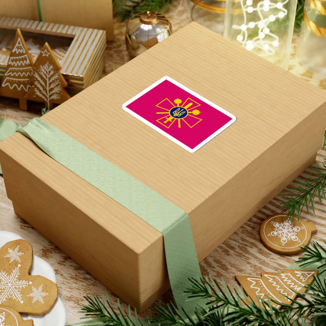 Flag of the Ministry of Defence of Ukraine (Ukraine) STICKER Vinyl Kiss-Cut Decal - The Sticker Space