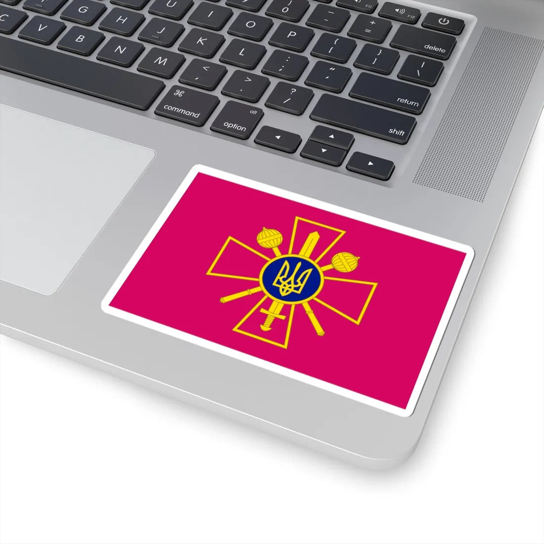 Flag of the Ministry of Defence of Ukraine (Ukraine) STICKER Vinyl Kiss-Cut Decal - The Sticker Space