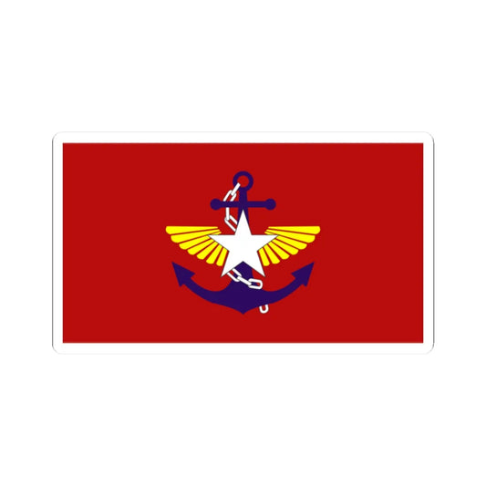 Flag of the Ministry of Defense Myanmar (Myanmar) STICKER Vinyl Kiss-Cut Decal 2 Inch White - The Sticker Space