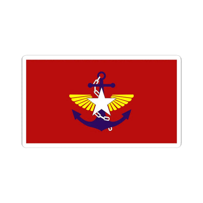 Flag of the Ministry of Defense Myanmar (Myanmar) STICKER Vinyl Kiss-Cut Decal 3 Inch White - The Sticker Space