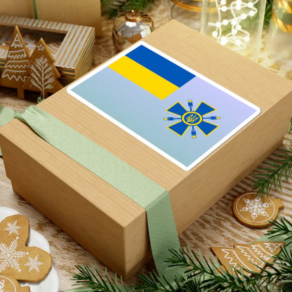 Flag of the Ministry of Information Policy of Ukraine (Ukraine) STICKER Vinyl Kiss-Cut Decal - The Sticker Space