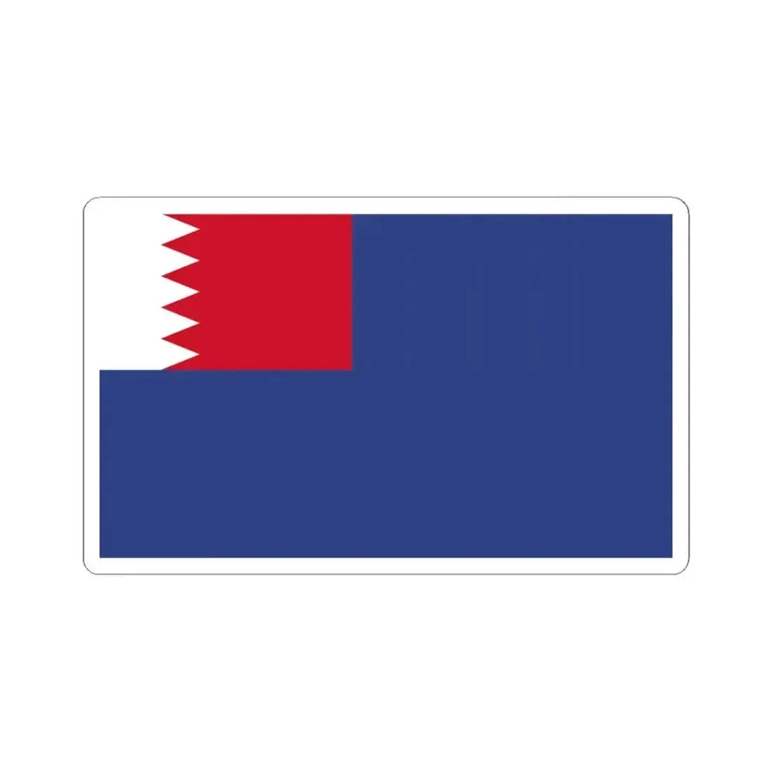 Flag of the Ministry of Interior of Bahrain (Bahrain) STICKER Vinyl Kiss-Cut Decal 6 Inch White - The Sticker Space