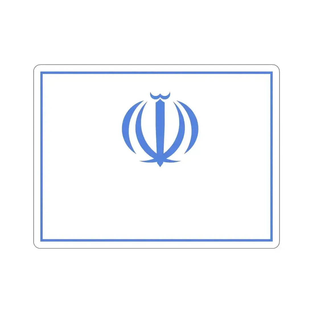 Flag of the Ministry of Roads and Urban Development (Iran) STICKER Vinyl Die-Cut Decal 6 Inch - The Sticker Space