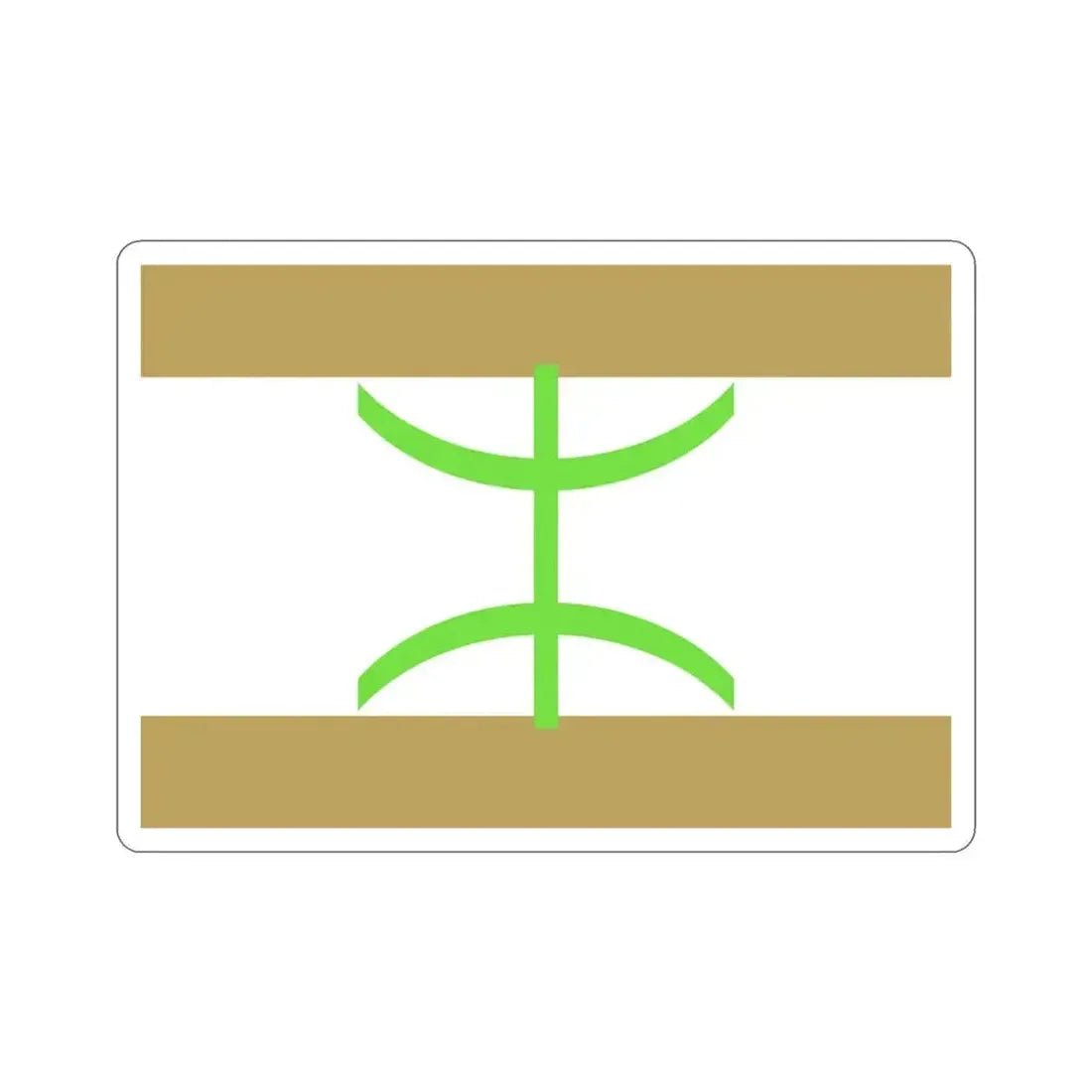 Flag of The Mozabite People STICKER Vinyl Die-Cut Decal 3 Inch - The Sticker Space