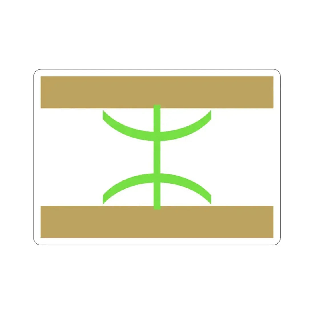 Flag of The Mozabite People STICKER Vinyl Die-Cut Decal 3 Inch - The Sticker Space