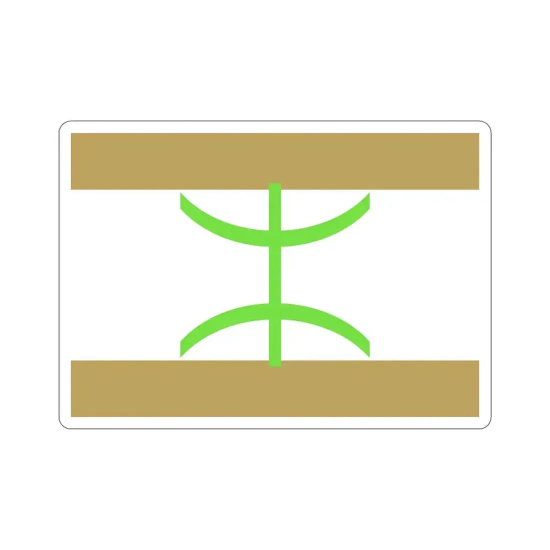 Flag of The Mozabite People STICKER Vinyl Die-Cut Decal 4 Inch - The Sticker Space