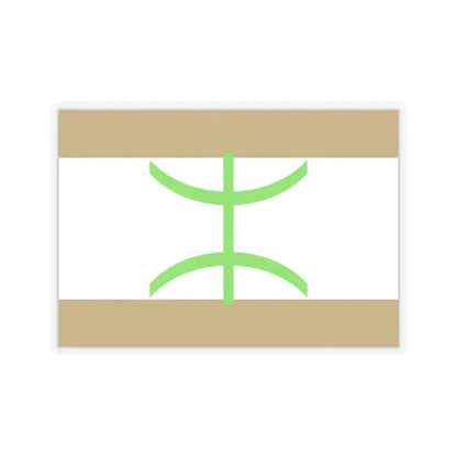 Flag of The Mozabite people - STICKER Vinyl Kiss-Cut Decal 3 Inch Transparent - The Sticker Space