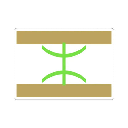 Flag of The Mozabite people - STICKER Vinyl Kiss-Cut Decal 3 Inch White - The Sticker Space