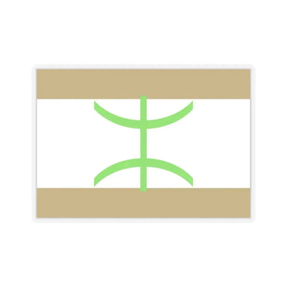 Flag of The Mozabite people - STICKER Vinyl Kiss-Cut Decal 4 Inch Transparent - The Sticker Space