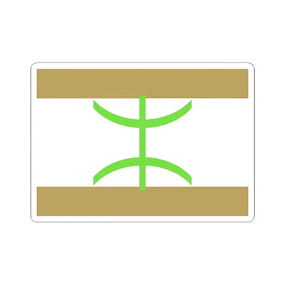 Flag of The Mozabite people - STICKER Vinyl Kiss-Cut Decal 4 Inch White - The Sticker Space