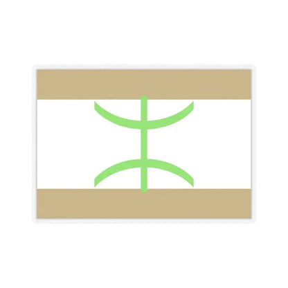 Flag of The Mozabite people - STICKER Vinyl Kiss-Cut Decal 6 Inch Transparent - The Sticker Space