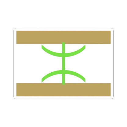 Flag of The Mozabite people - STICKER Vinyl Kiss-Cut Decal 6 Inch White - The Sticker Space