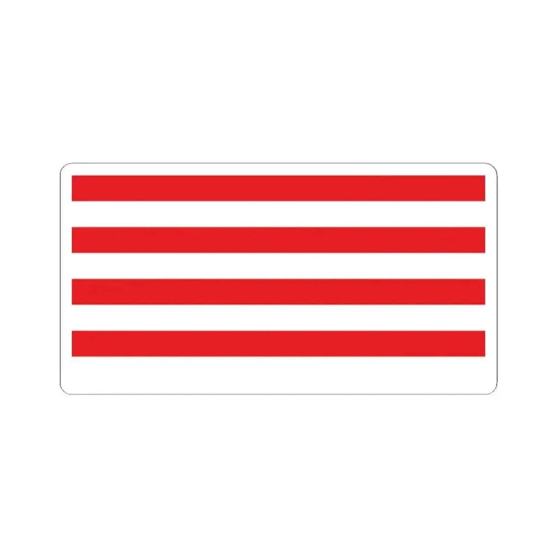 Flag of the Mwali Sultanate 1868-1871 (Comoros) STICKER Vinyl Kiss-Cut Decal 2 Inch White - The Sticker Space