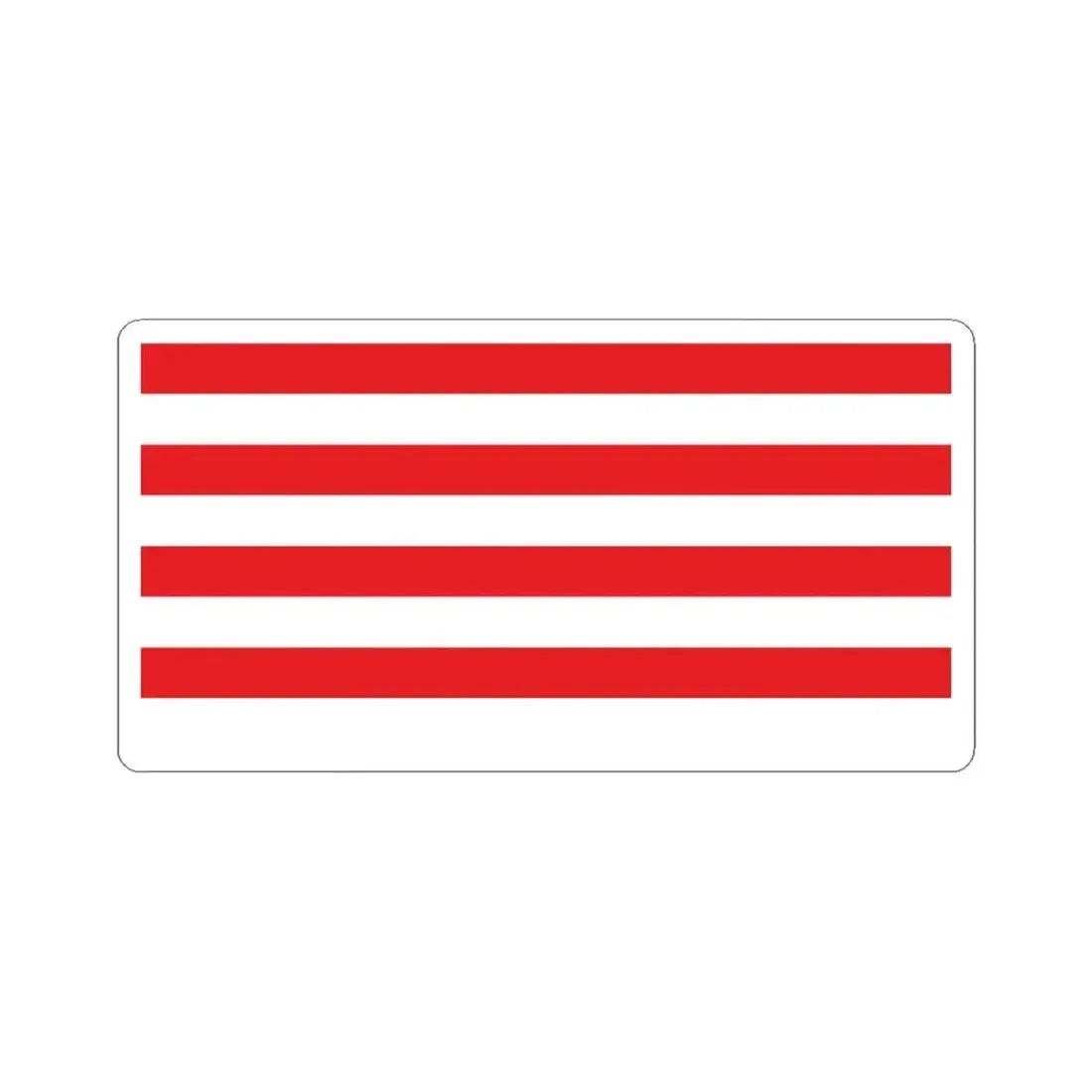 Flag of the Mwali Sultanate 1868-1871 (Comoros) STICKER Vinyl Kiss-Cut Decal 3 Inch White - The Sticker Space