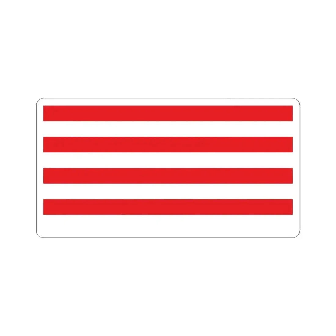 Flag of the Mwali Sultanate 1868-1871 (Comoros) STICKER Vinyl Kiss-Cut Decal 4 Inch White - The Sticker Space