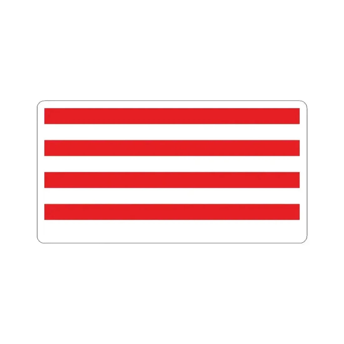 Flag of the Mwali Sultanate 1868-1871 (Comoros) STICKER Vinyl Kiss-Cut Decal 6 Inch White - The Sticker Space
