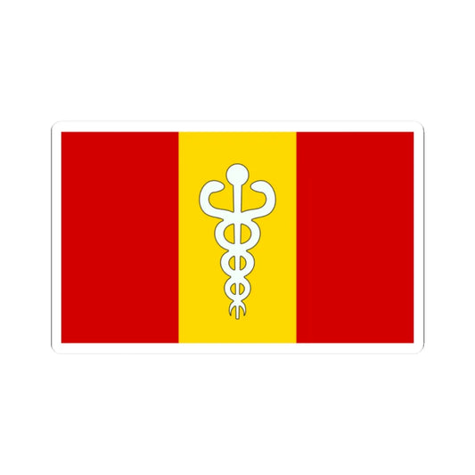 Flag of the Myanmar Army Medical Corps (Myanmar) STICKER Vinyl Kiss-Cut Decal 2 Inch White - The Sticker Space