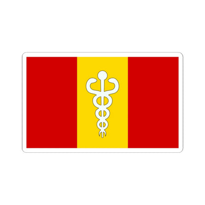 Flag of the Myanmar Army Medical Corps (Myanmar) STICKER Vinyl Kiss-Cut Decal 6 Inch White - The Sticker Space