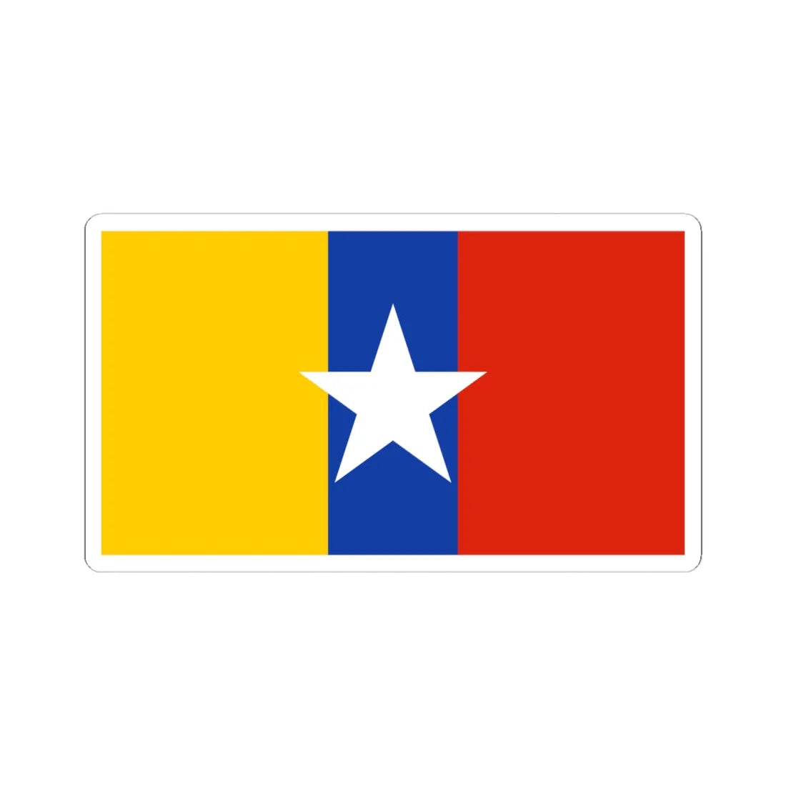 Flag of the Myanmar Police Force (Myanmar) STICKER Vinyl Kiss-Cut Decal 6 Inch White - The Sticker Space