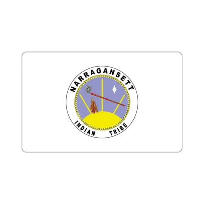 Flag of the Narragansett Indian Tribe of Rhode Island STICKER Vinyl Die-Cut Decal - The Sticker Space