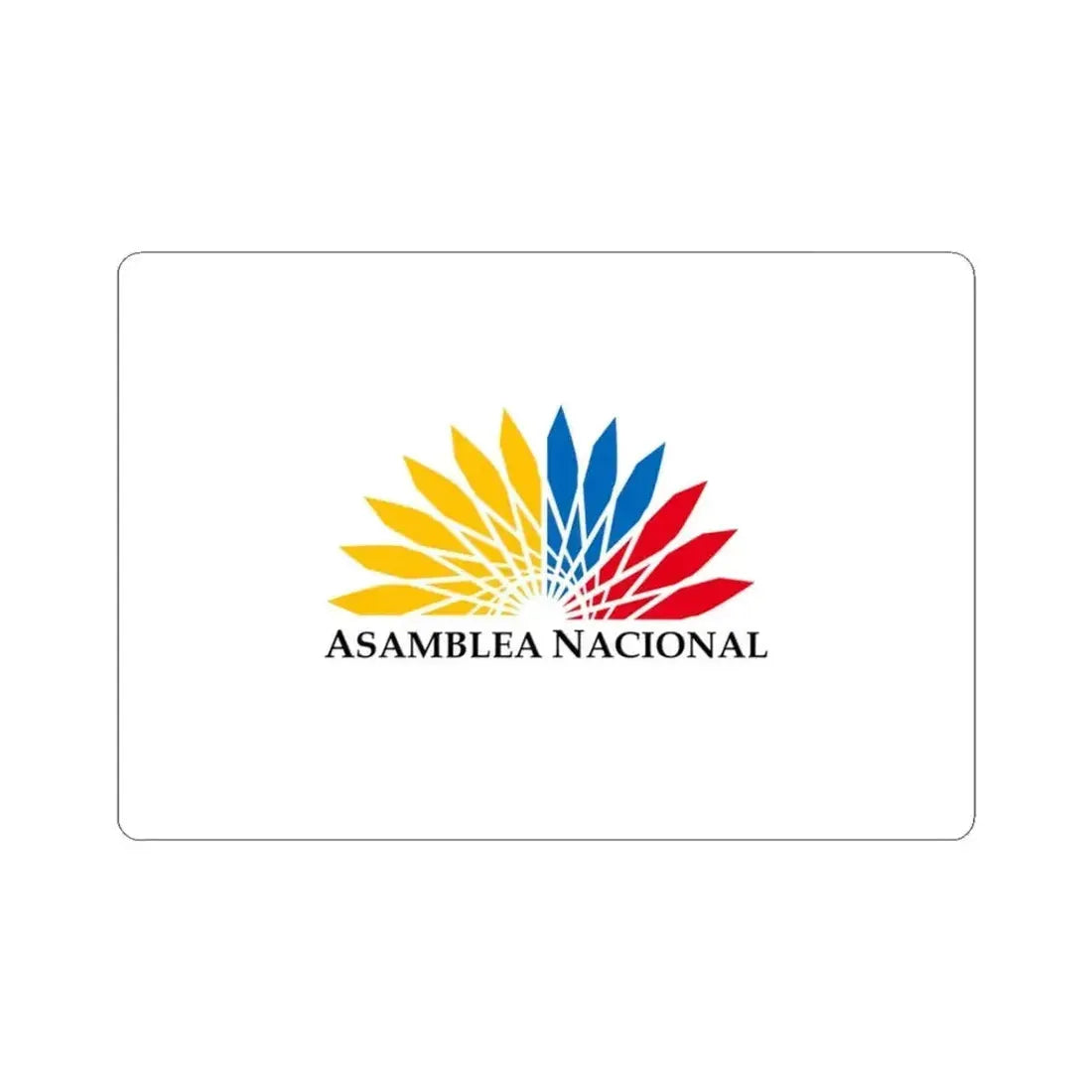 Flag of the National Assembly of Ecuador (Ecuador) STICKER Vinyl Kiss-Cut Decal 3 Inch White - The Sticker Space