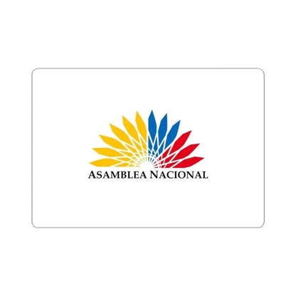 Flag of the National Assembly of Ecuador (Ecuador) STICKER Vinyl Kiss-Cut Decal 3 Inch White - The Sticker Space