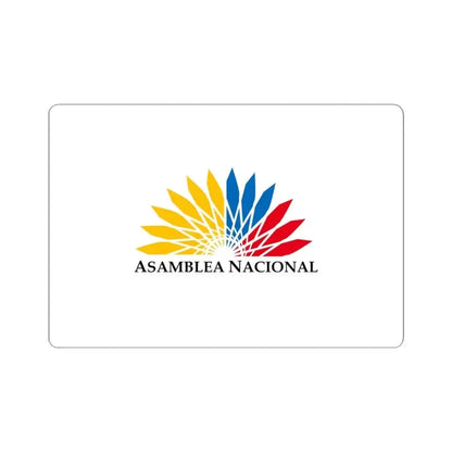 Flag of the National Assembly of Ecuador (Ecuador) STICKER Vinyl Kiss-Cut Decal 4 Inch White - The Sticker Space