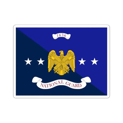 Flag of the National Guard Bureau (United States) STICKER Vinyl Kiss-Cut Decal 4 Inch White - The Sticker Space
