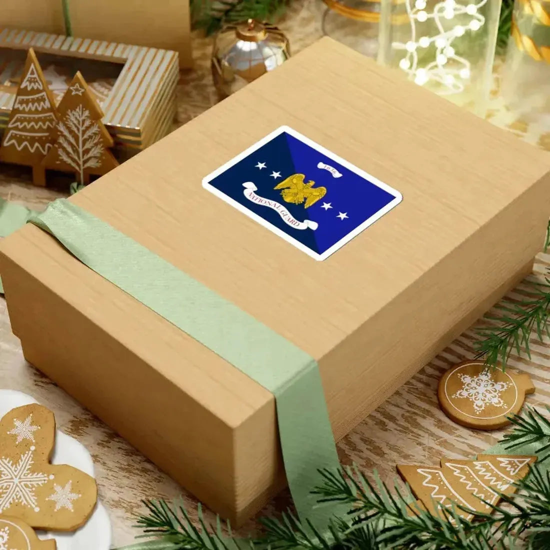 Flag of the National Guard Bureau (United States) STICKER Vinyl Kiss-Cut Decal - The Sticker Space