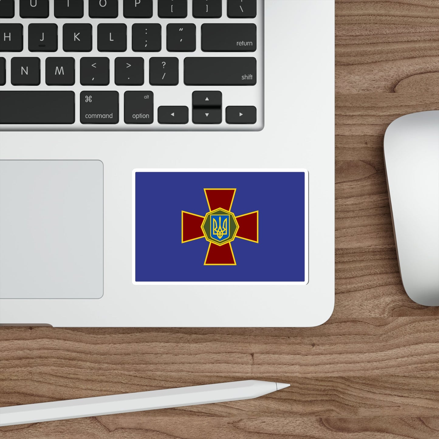 Flag of the National Guard of Ukraine STICKER Vinyl Die-Cut Decal-The Sticker Space