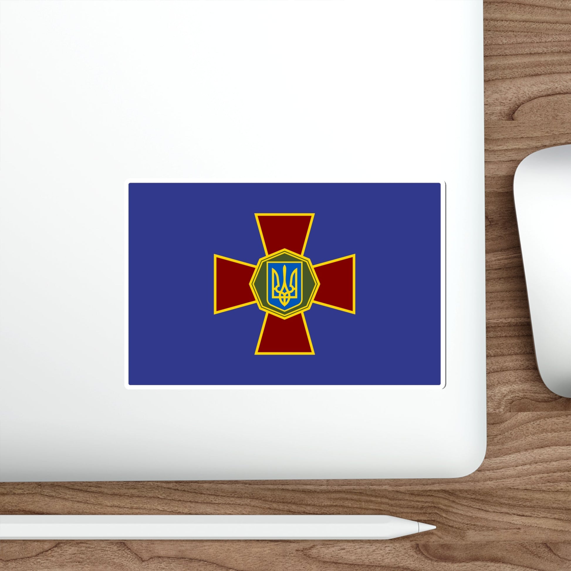 Flag of the National Guard of Ukraine STICKER Vinyl Die-Cut Decal-The Sticker Space