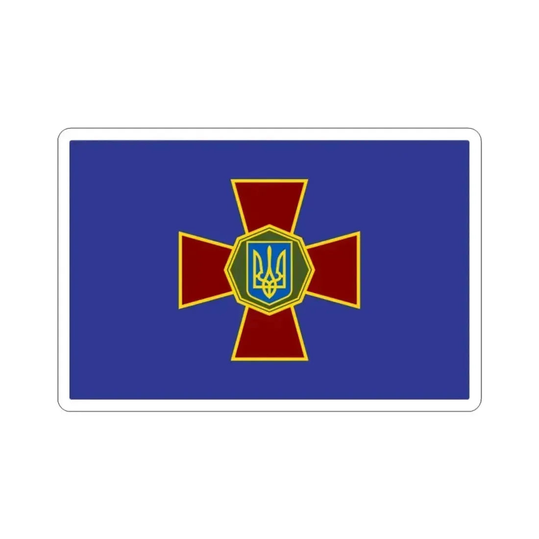 Flag of the National Guard of Ukraine STICKER Vinyl Die-Cut Decal 2 Inch - The Sticker Space