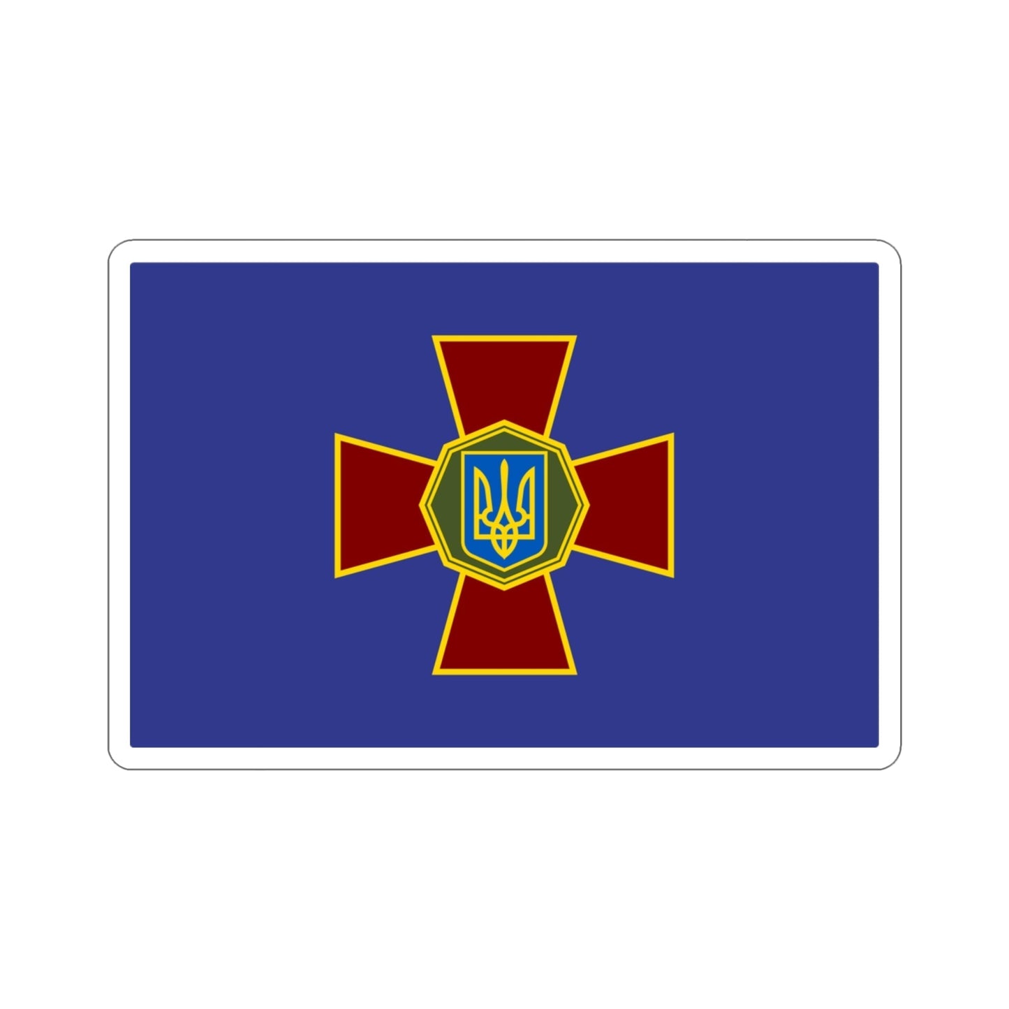 Flag of the National Guard of Ukraine STICKER Vinyl Die-Cut Decal-3 Inch-The Sticker Space